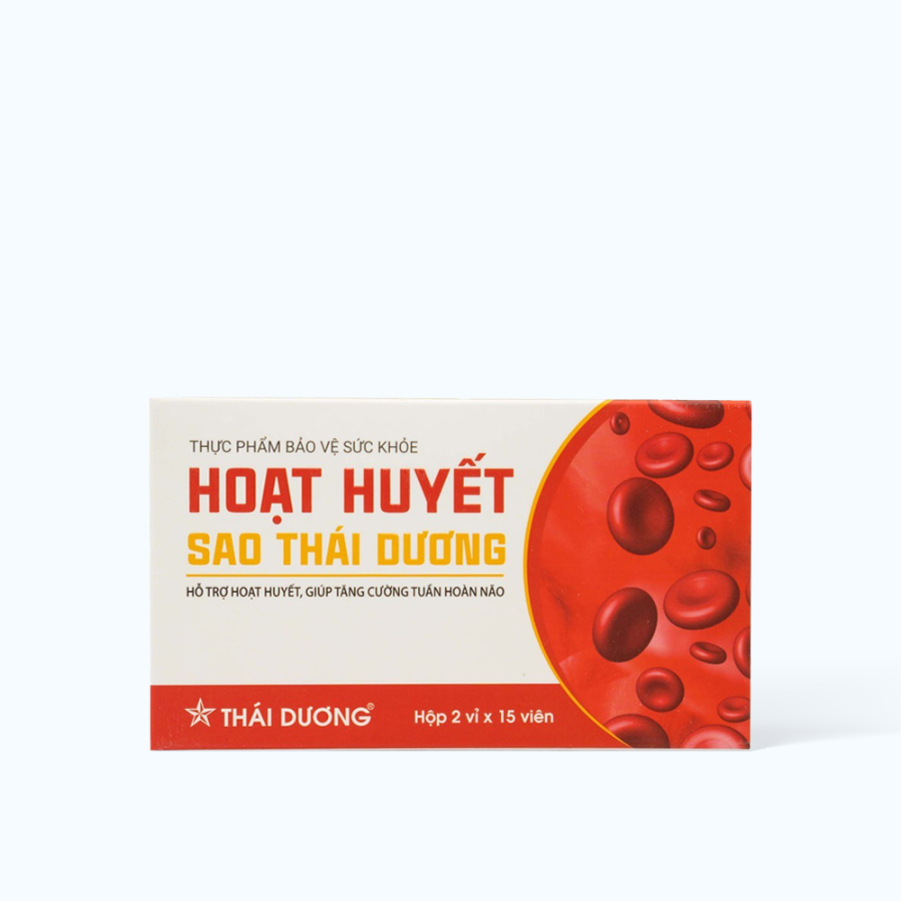 SAO THAI DUONG Hoat Huyet Htro Tuan Hoan Nao (Hop 2Vi*15Vien)