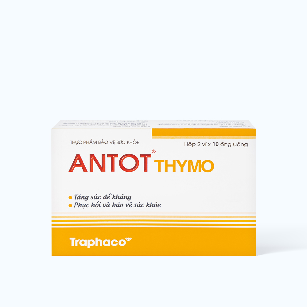 TRAPHACO Antot Thymo H.Tro De Khang Cho Tre Em Tu 1Y (Hop 20 Ong x 10ml)