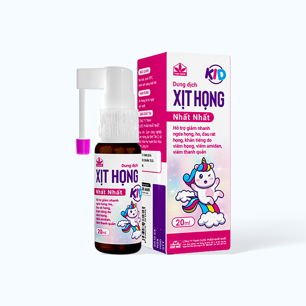 NHAT NHAT Dung Dich Xit Hong Tre Em Tu 1Y (Chai 20ml)