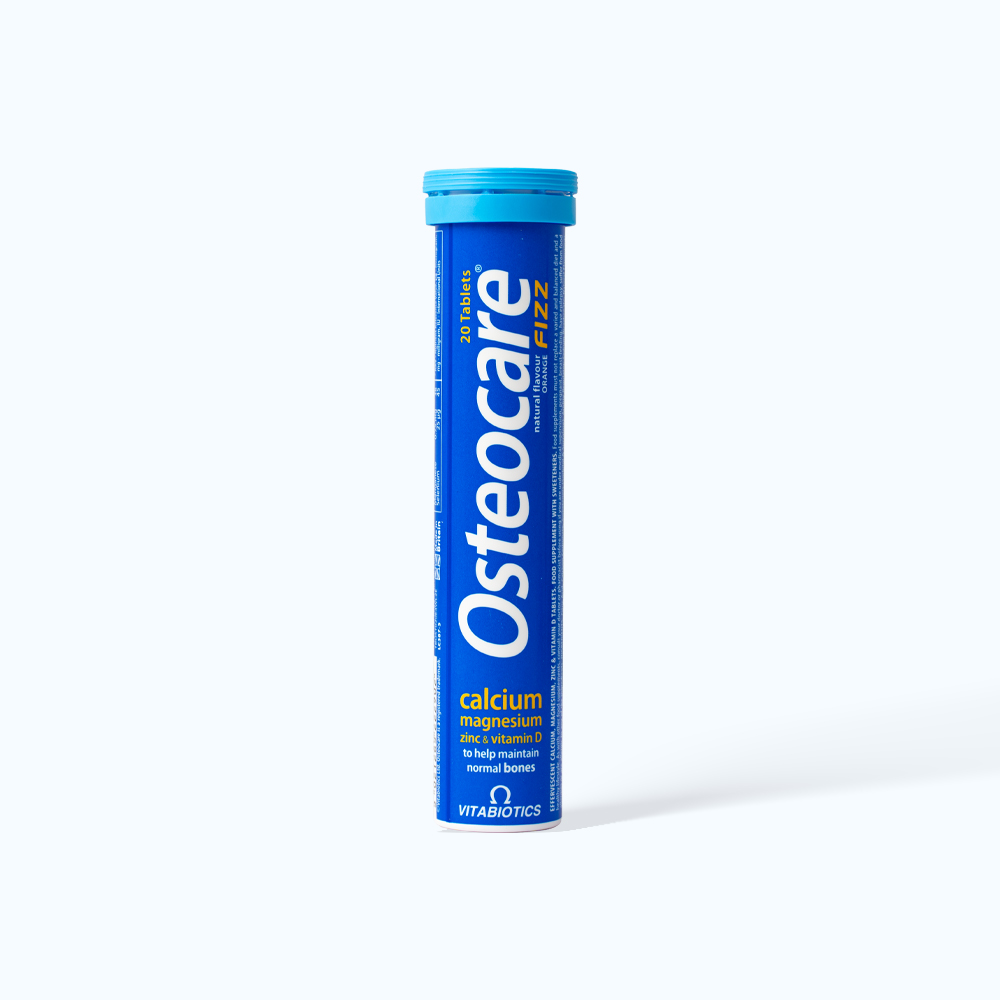 VITABIOTICS Osteocare Fizz Vien Sui BSung Canxi Ngua Loang Xuong (Tuyp 20v)