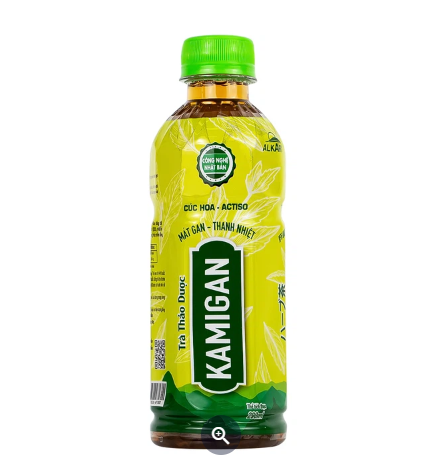 Trà thảo dược Kamigan 290ml thanh nhiệt, lợi tiểu, mát gan