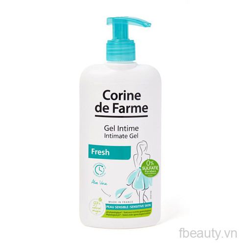 Gel  làm sạch và khử mùi vùng kín  Intimate Gel Fresh corine de Farme (Chai  250ml)
