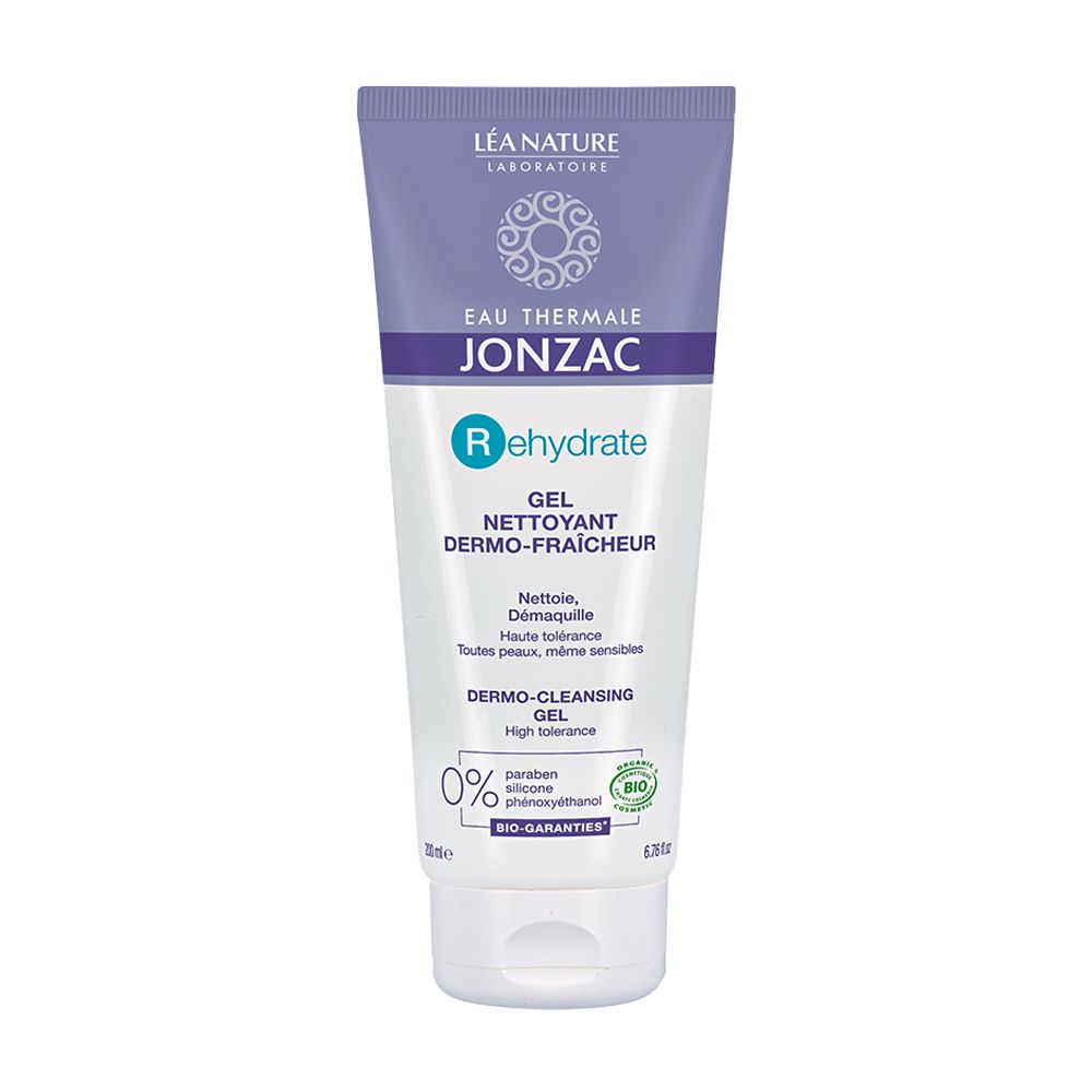 Gel rửa mặt EAU THERMALE JONZAC Rehydrate làm sạch bụi bẩn, bã nhờn, lớp trang điểm (200ml)