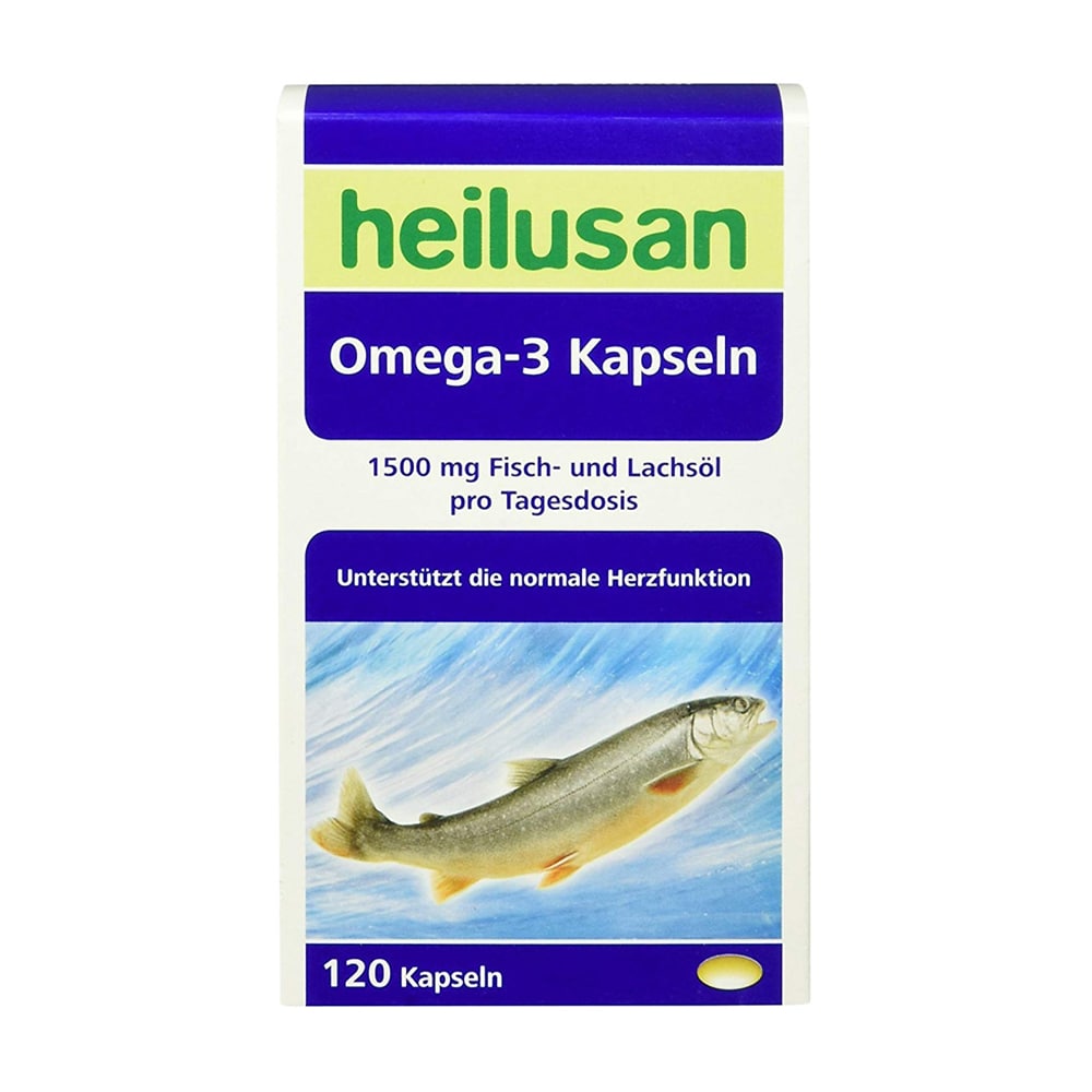 Thực phẩm bảo vệ sức khỏe Heilusan Dầu cá Omega 3 Kapseln 1500 mg (Hộp 120 viên)