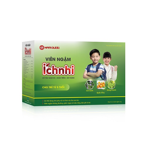 Thực phẩm bảo vệ sức khỏe Viên ngậm ho Ích Nhi (5 vỉ*6 viên)