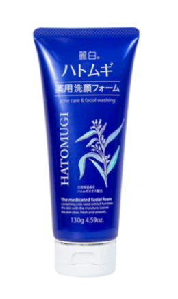 Sữa rửa mặt Reihaku Hatomugi Acne Care and Facial Washing ngừa mụn, dưỡng ẩm và làm sáng da (130g)
